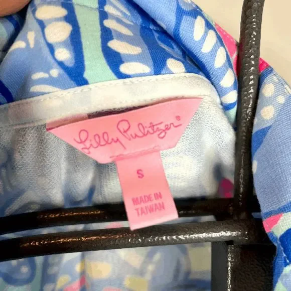 NWT Women's Lilly Pulitzer Tops Lilly Pulitzer Skipper Popover Size Small UPF 50 - Picture 2 of 7